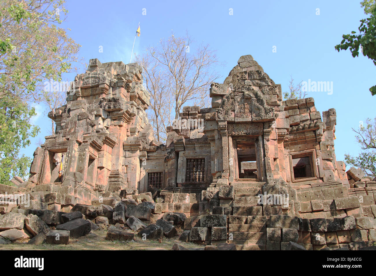 Temple d'ek phnom à Battambang, Cambodge Banque D'Images