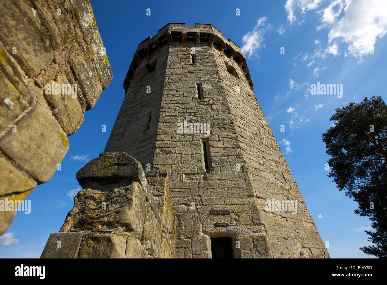 Les gars à tour de Warwick Castle Banque D'Images