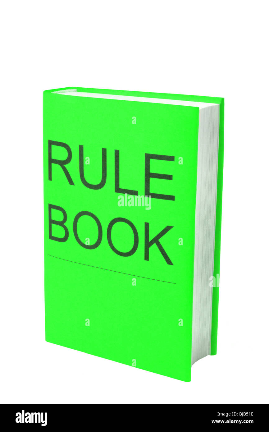 Livre avec les mots de l'article livre sur couverture verte Banque D'Images