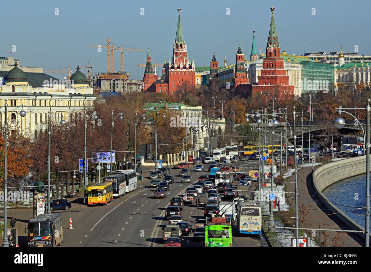 Voir le Kremlin, Moscou, Russie Banque D'Images