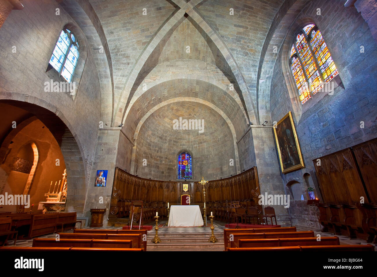 La Cathédrale Saint-Léonce de Fréjus, Fréjus Banque D'Images