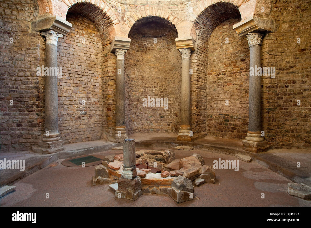 La Cathédrale Saint-Léonce de Fréjus, baptistère, Fréjus Banque D'Images