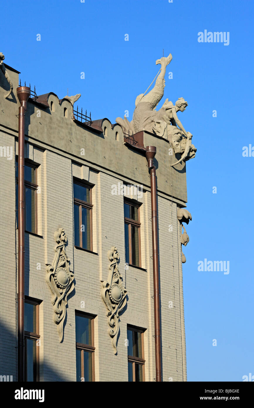 Maison aux chimères (Gorodetsky House), bâtiment de style Art Nouveau à Kiev (1901-1902), par Vladislav Gorodetsky, Kiev, Ukraine Banque D'Images
