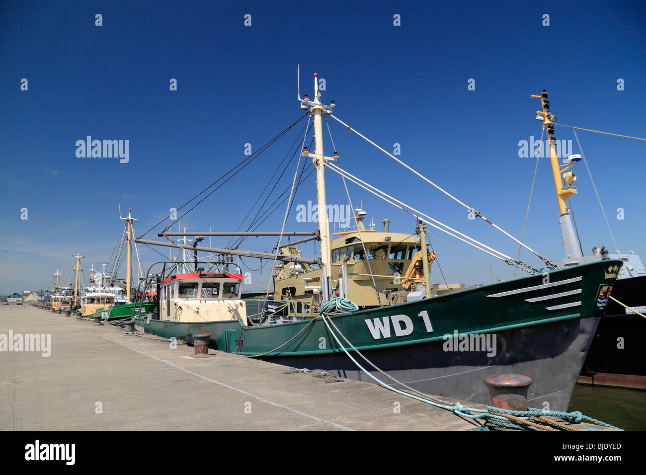 Bateaux de pêche à quai à Wexford Town, Co Wexford, Irlande. Banque D'Images