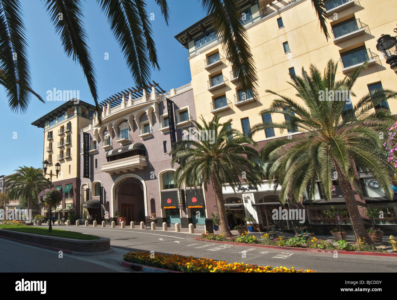 California San Jose San hébergement restaurant shopping district Hotel Valencia Banque D'Images