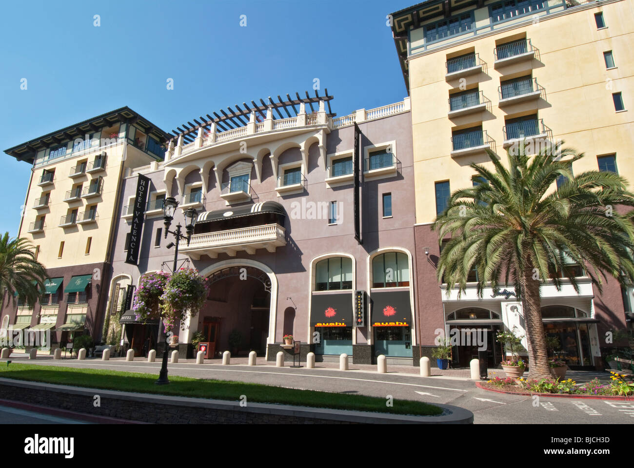 California San Jose San hébergement restaurant shopping district Hotel Valencia Banque D'Images