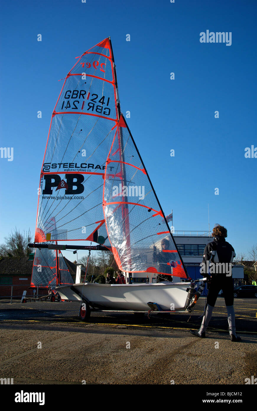 Hampshire Lymington UK Bateaux à voile Club Banque D'Images