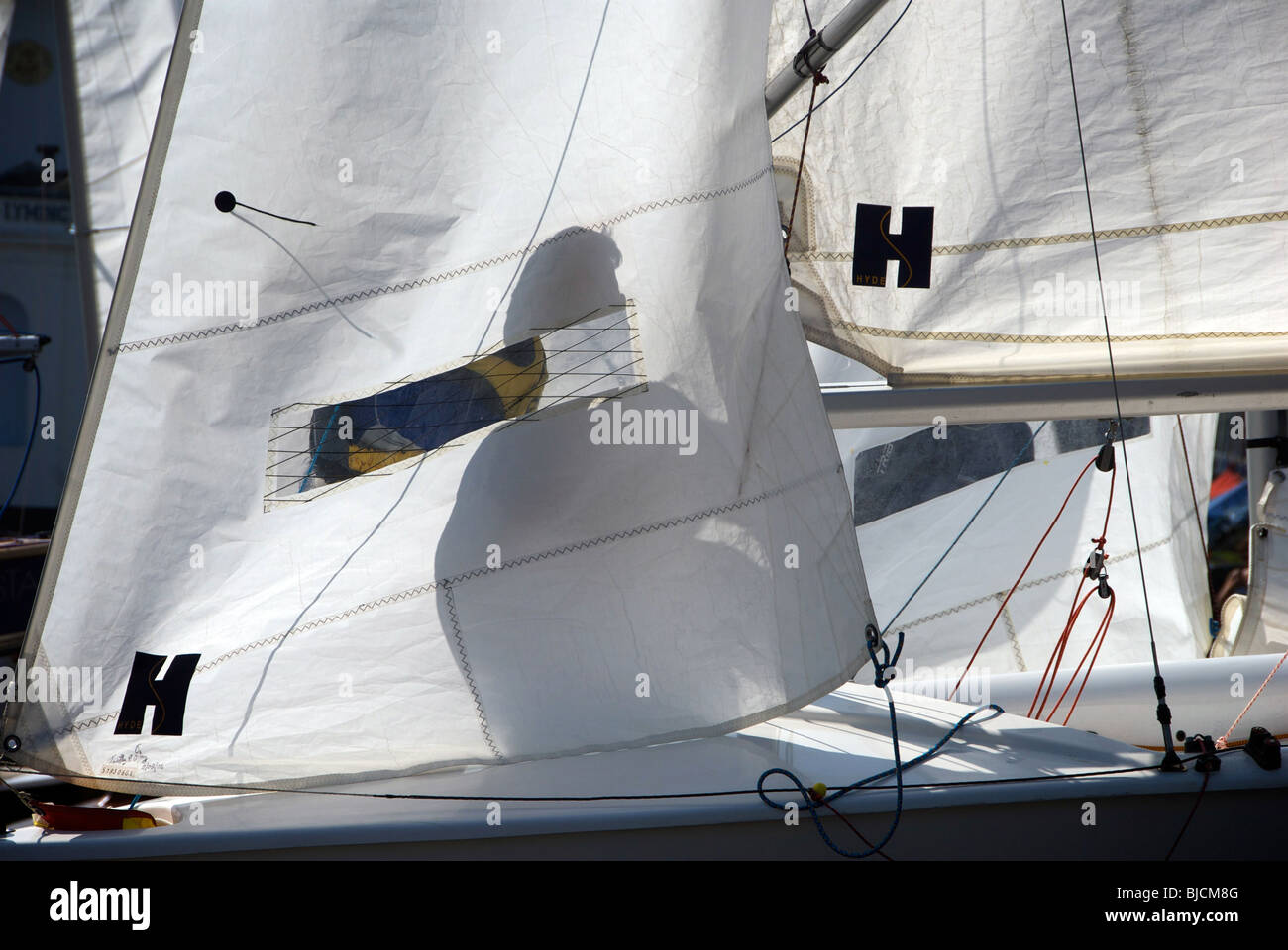 Hampshire Lymington UK Bateaux à voile Club Banque D'Images
