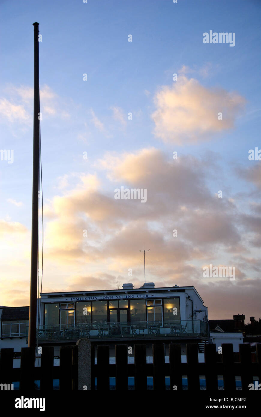 Hampshire Lymington UK Bateaux à voile Club Banque D'Images