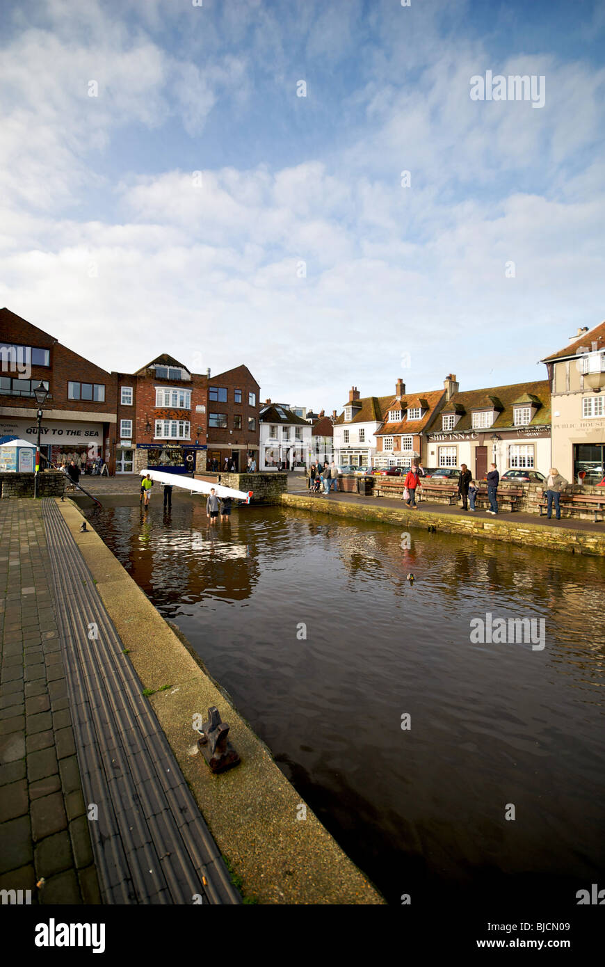 Hampshire Lymington UK Harbour Harbour Banque D'Images