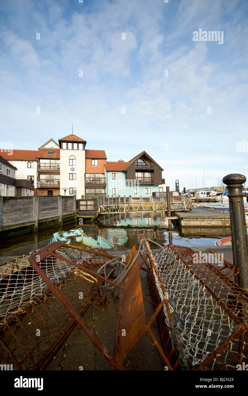Hampshire Lymington UK Harbour Harbour Banque D'Images