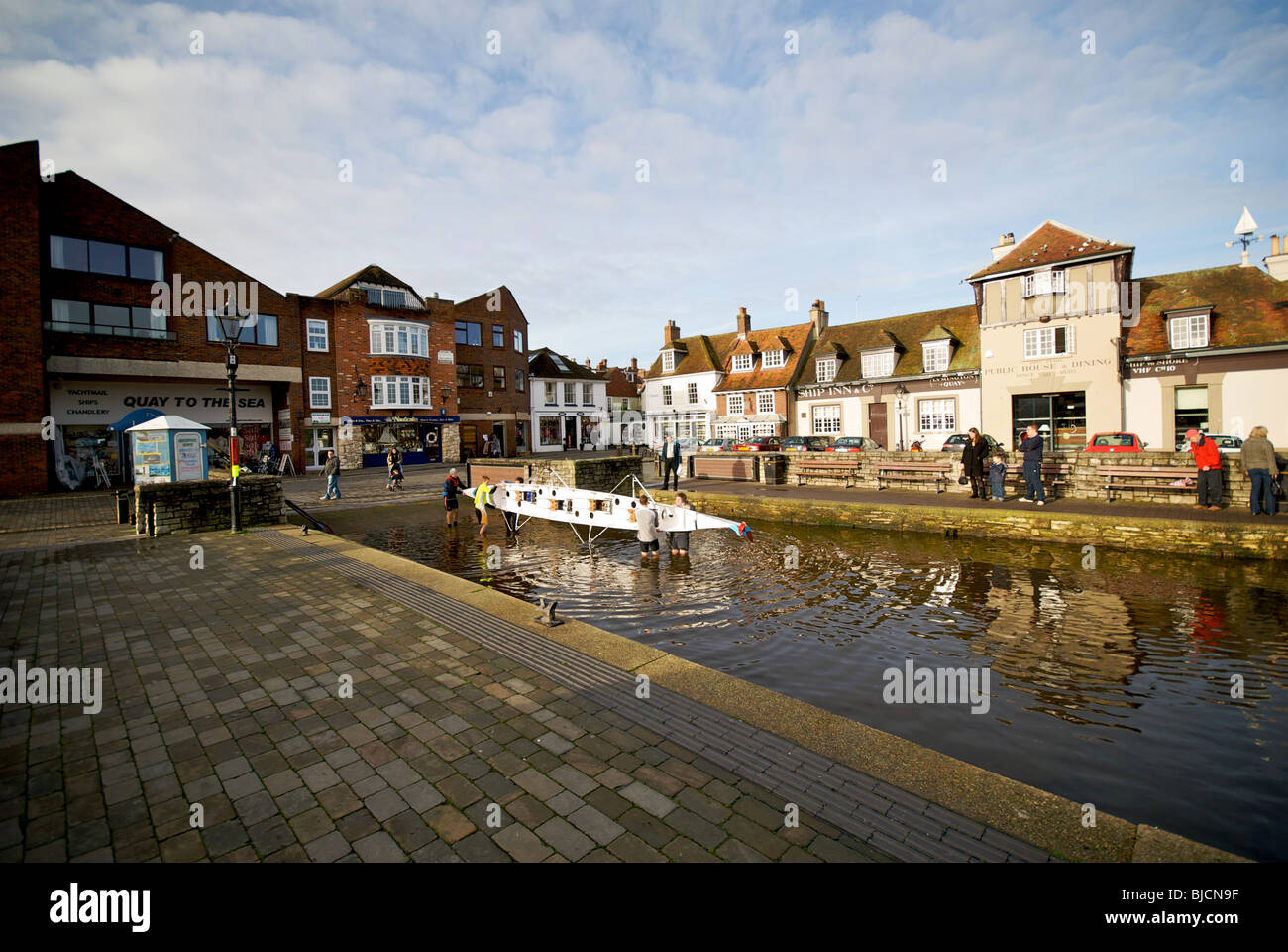 Hampshire Lymington UK Harbour Harbour Banque D'Images