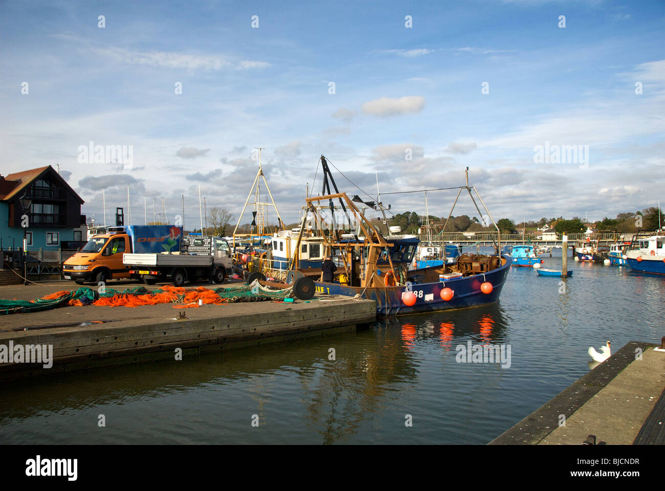 Hampshire Lymington UK Harbour Harbour Banque D'Images
