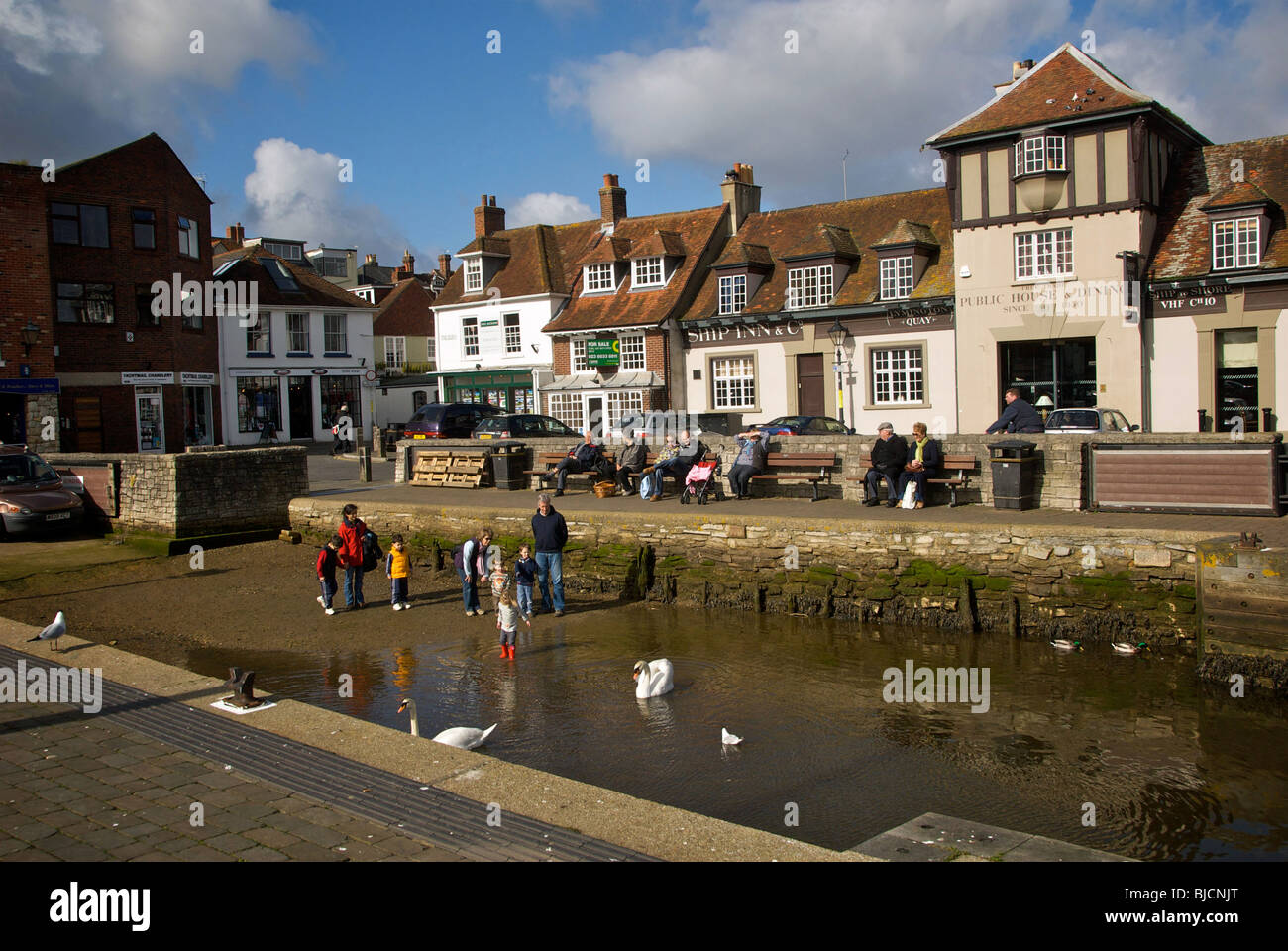 Hampshire Lymington UK Harbour Harbour Banque D'Images
