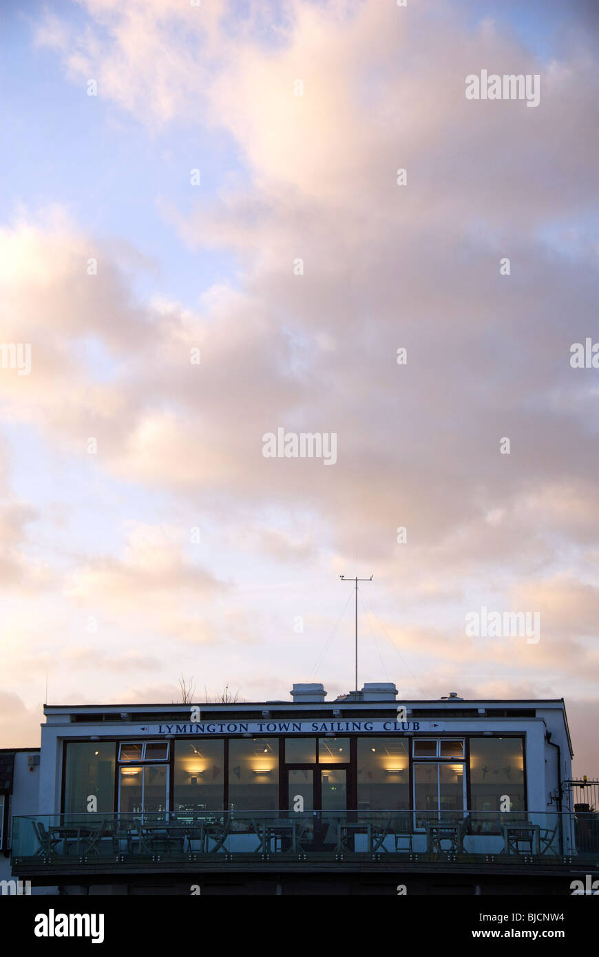 Hampshire Lymington UK Bateaux à voile Club Banque D'Images
