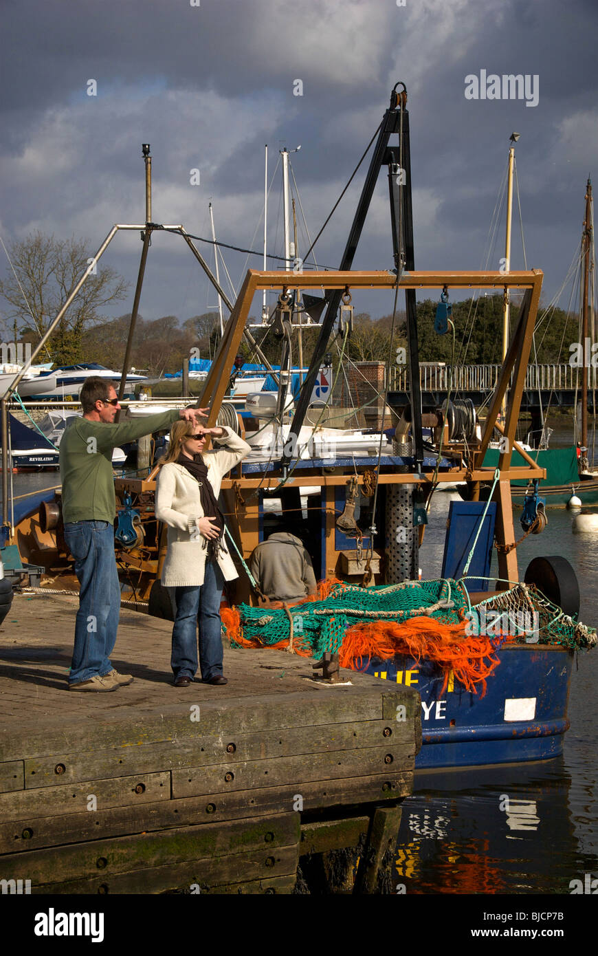 Hampshire Lymington UK Harbour Harbour Banque D'Images
