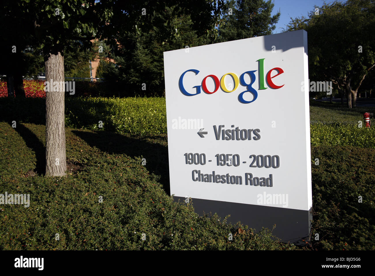 Le siège de Google à Mountain View, Silicon Valley, Californie, Amérique, USA Banque D'Images