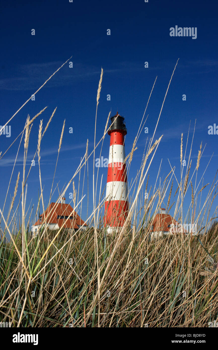 Phare, Büsum, Allemagne Banque D'Images