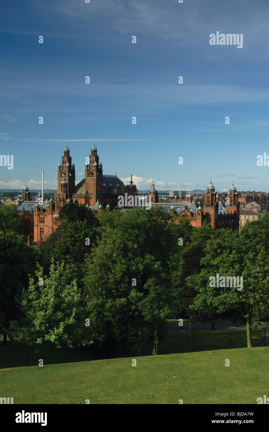 Le parc Kelvingrove et galeries d'Art Kelvingrove Glasgow Ecosse Banque D'Images