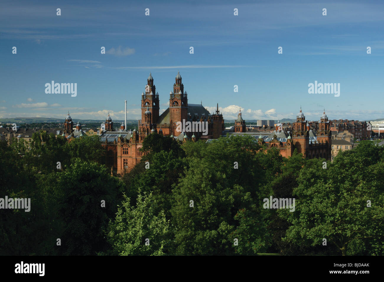 Le parc Kelvingrove et galeries d'Art Kelvingrove Glasgow Ecosse Banque D'Images