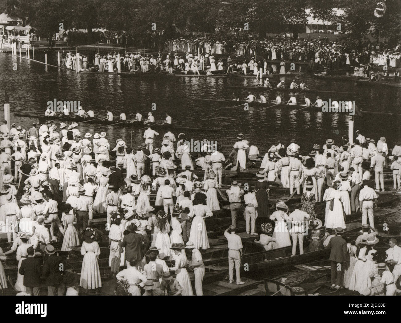 En 1908, Henley Regatta Banque D'Images