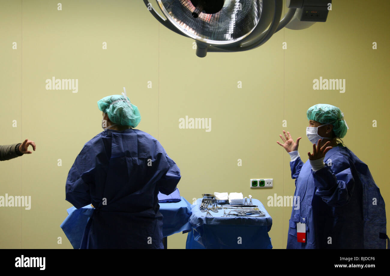 Salle d'opération à l'hôpital d'Helios à Berlin, Allemagne Banque D'Images