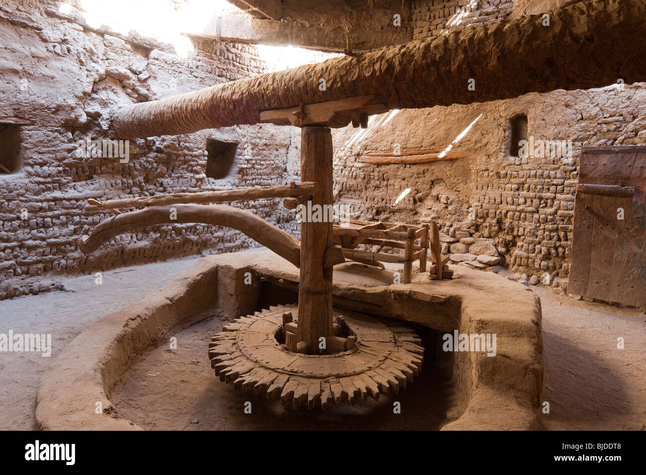 Ancien moulin à café de la Western Desert, oasis, Egypte Banque D'Images