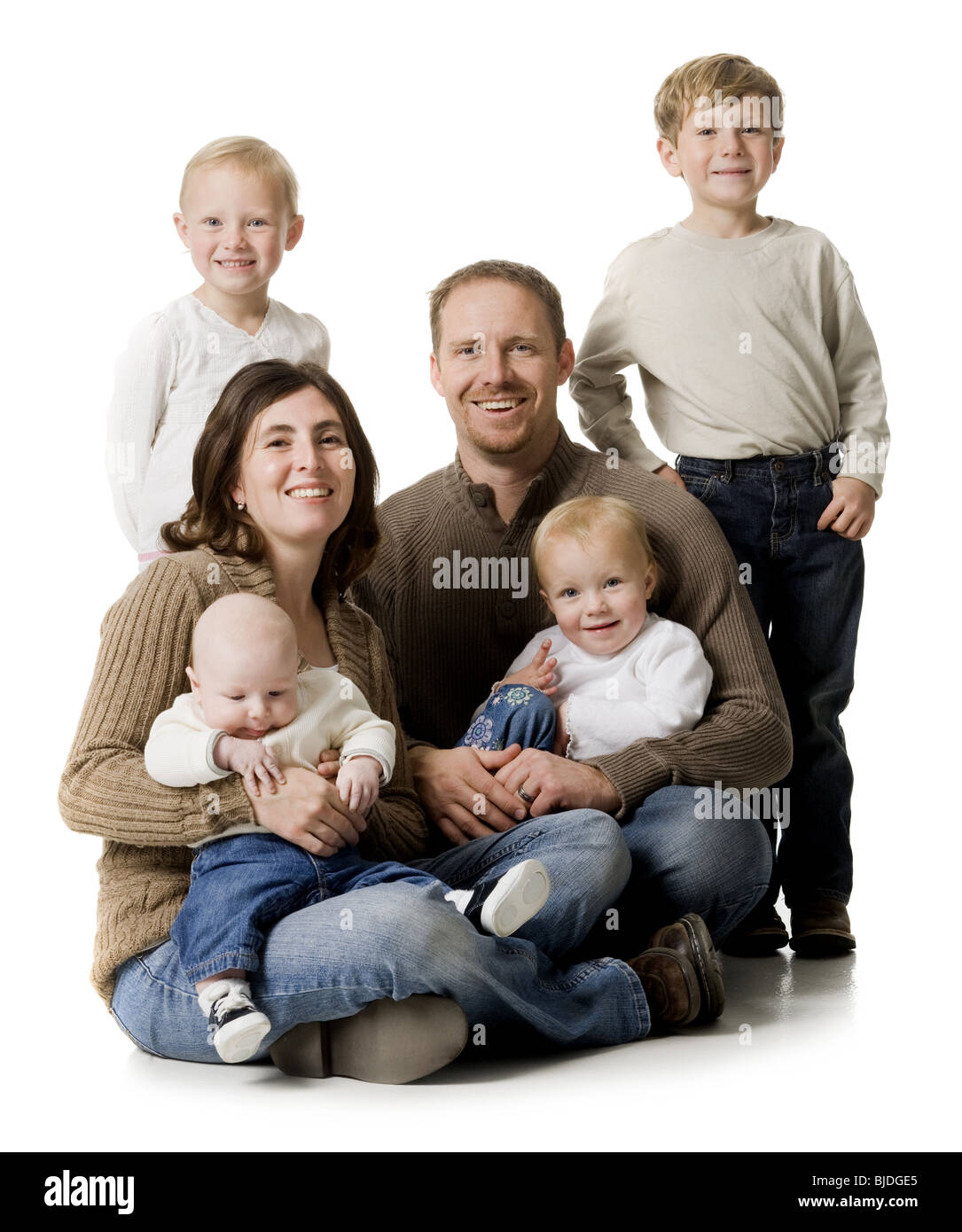 portrait de famille Banque D'Images