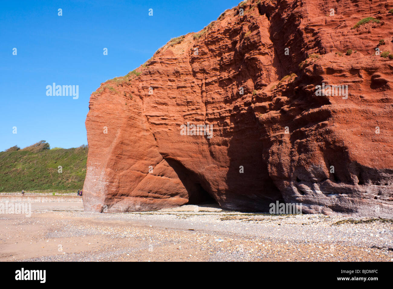 Rock Langstone, Red Rock Beach, Dawlish England UK Banque D'Images