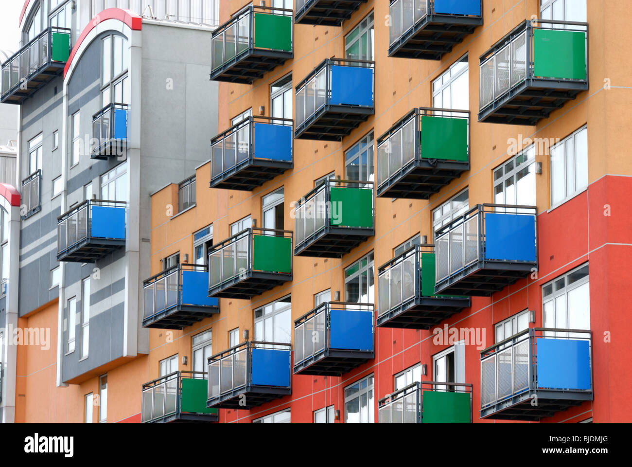 Résidence moderne à North Greenwich Banque D'Images