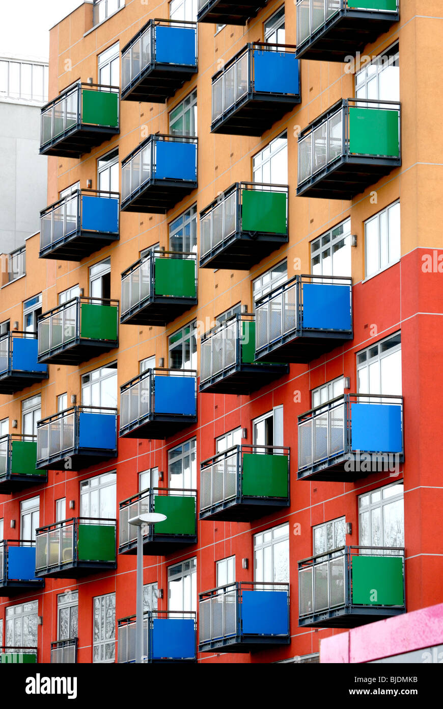 Résidence moderne à North Greenwich Banque D'Images