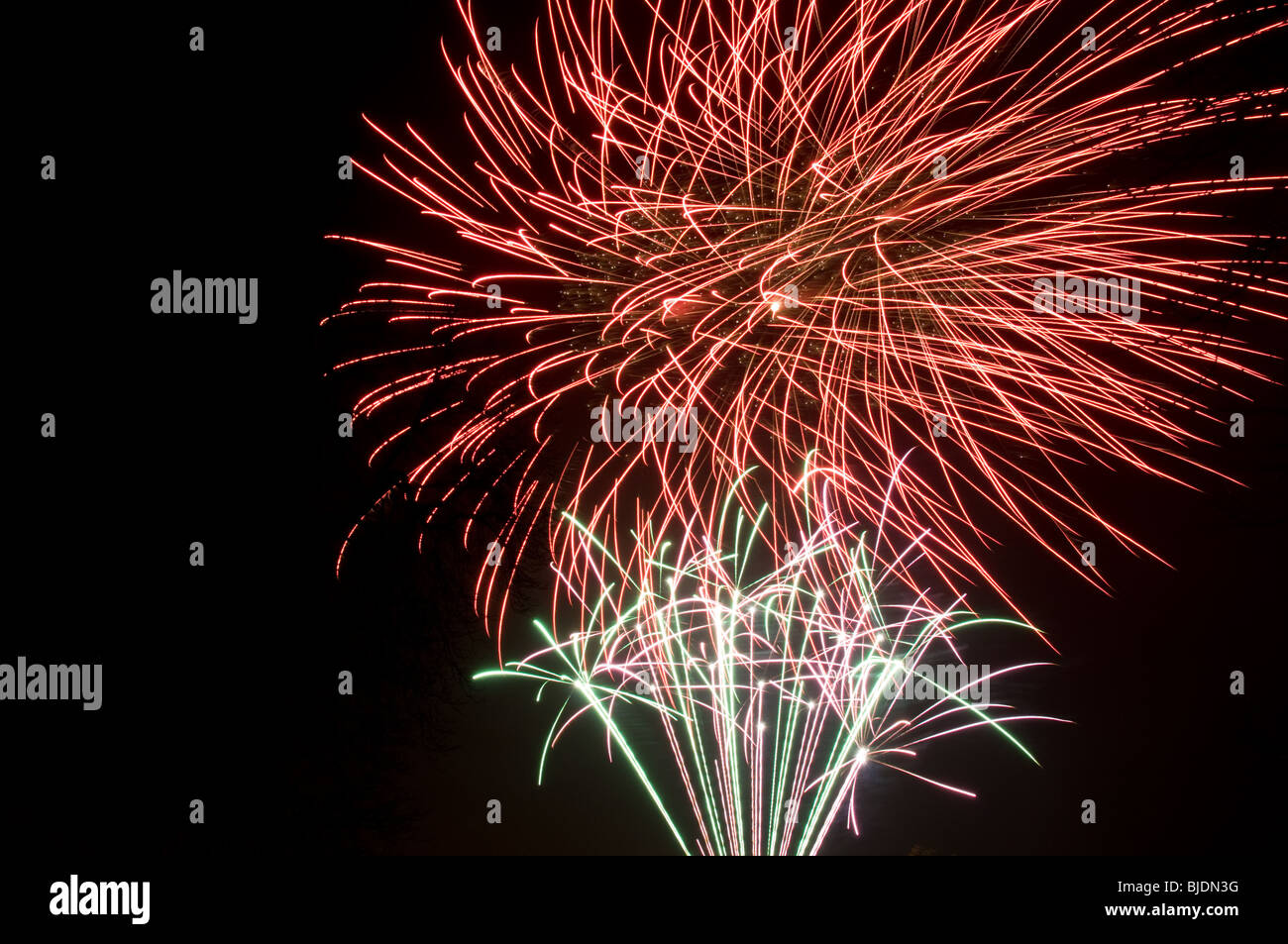 Au cours d'artifice Guy Fawke's night, UK Banque D'Images