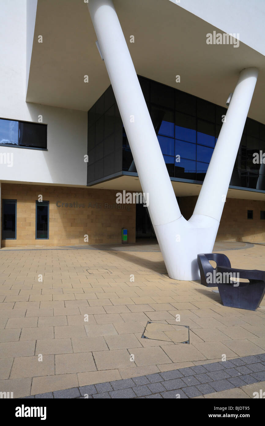 Université de Huddersfield, Creative Arts Building, Huddersfield, West Yorkshire, Angleterre, Royaume-Uni. Banque D'Images