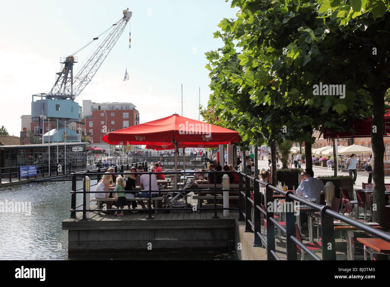 Gunwharf Quays, Portsmouth, Hampshire, Angleterre Banque D'Images