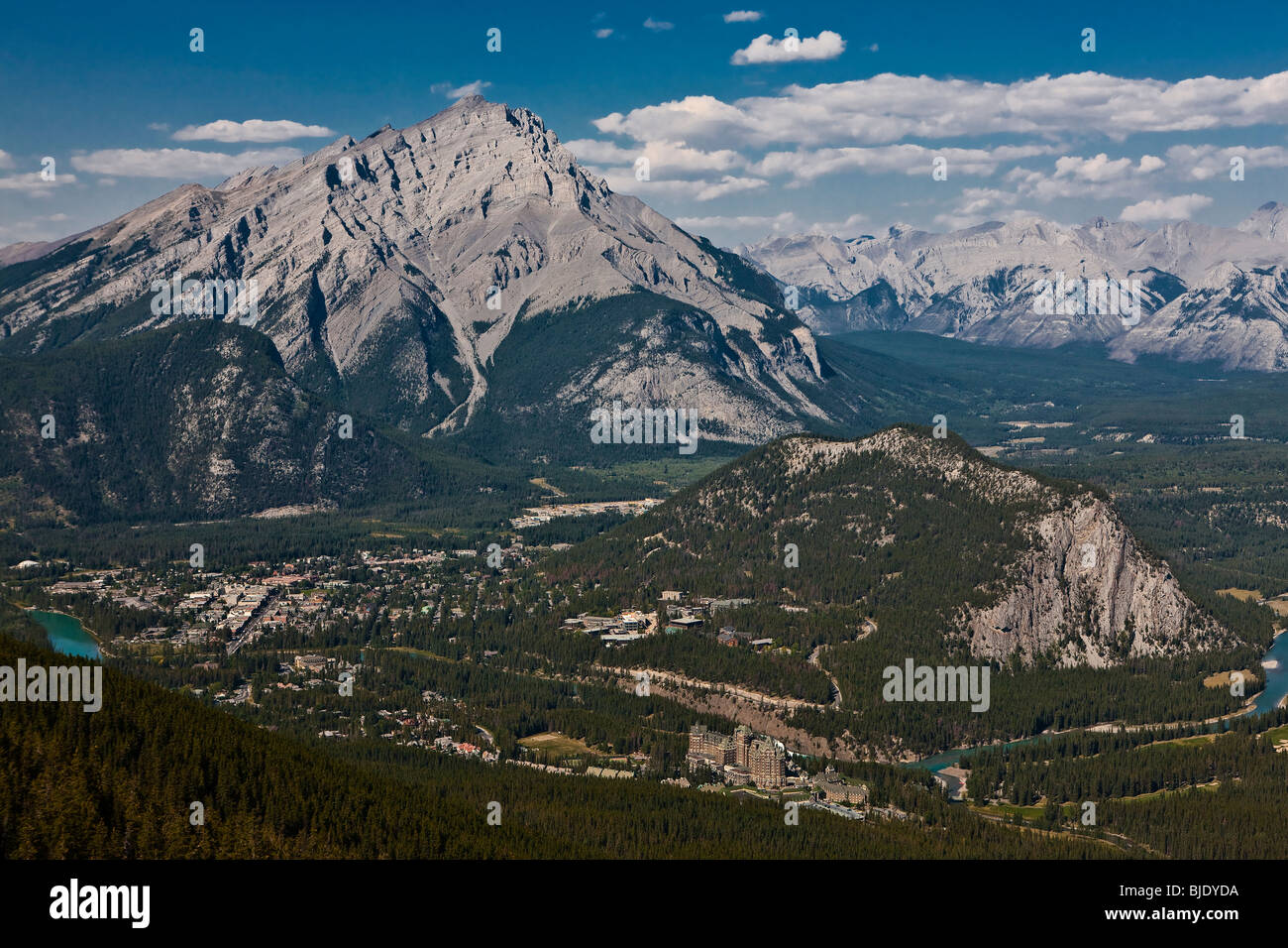 Célèbre Hôtel Fairmont Banff Springs Hotel - Banff - Alberta - Canada Banque D'Images