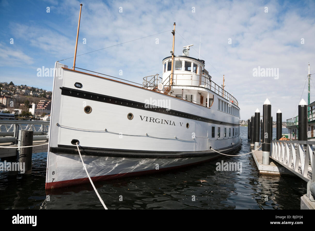 Steamship Virginie V accosté à Lake Union Park, South Lake Union, Seattle, Washington Banque D'Images