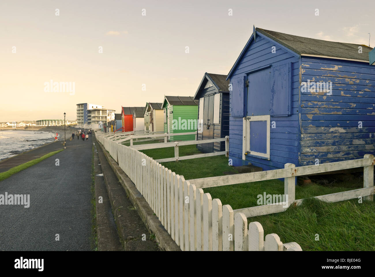 Cabines de plage Banque D'Images