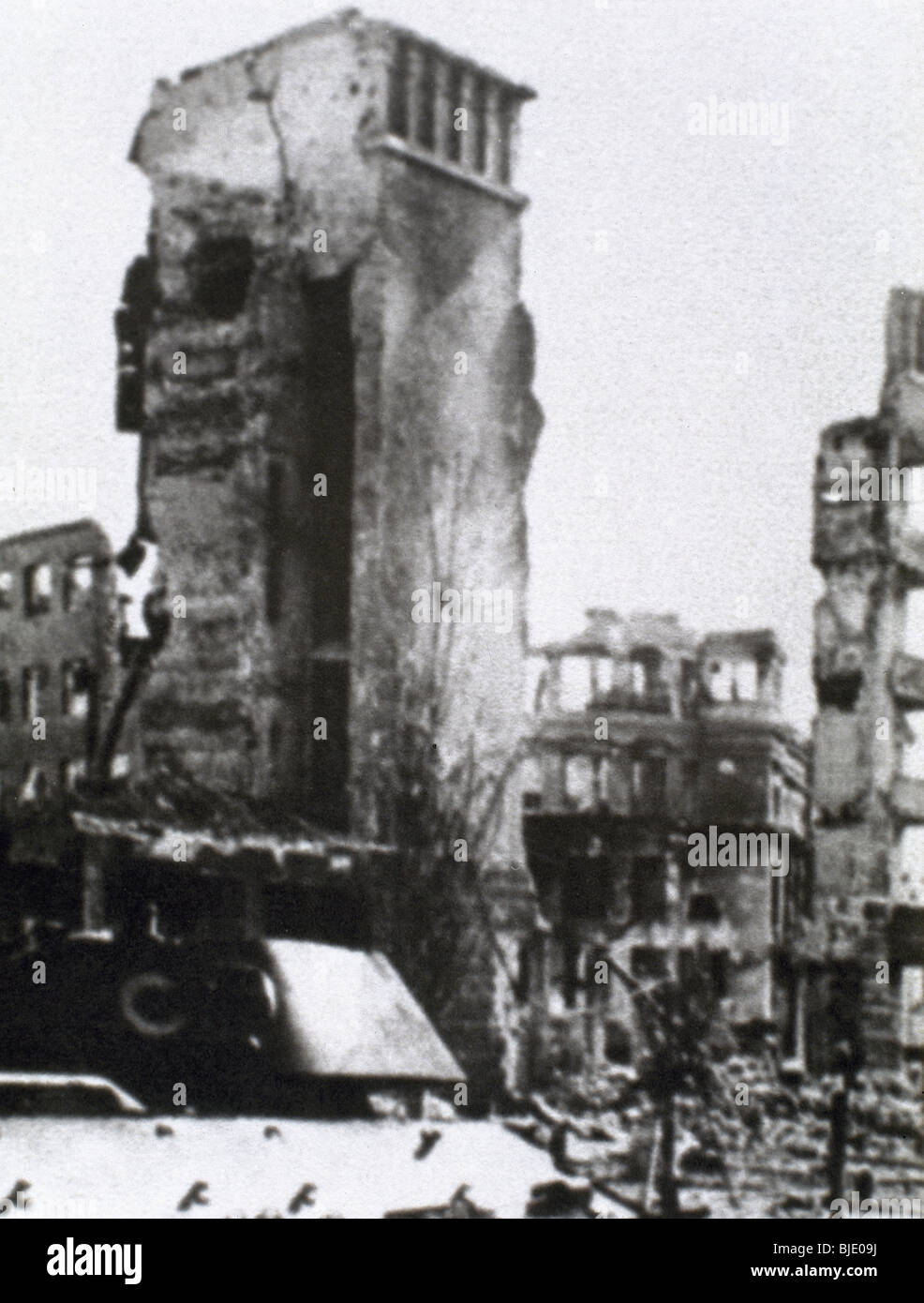 Seconde Guerre mondiale. Bataille de Stalingrad entre troupes russes et allemands. 1942. Urss. Banque D'Images