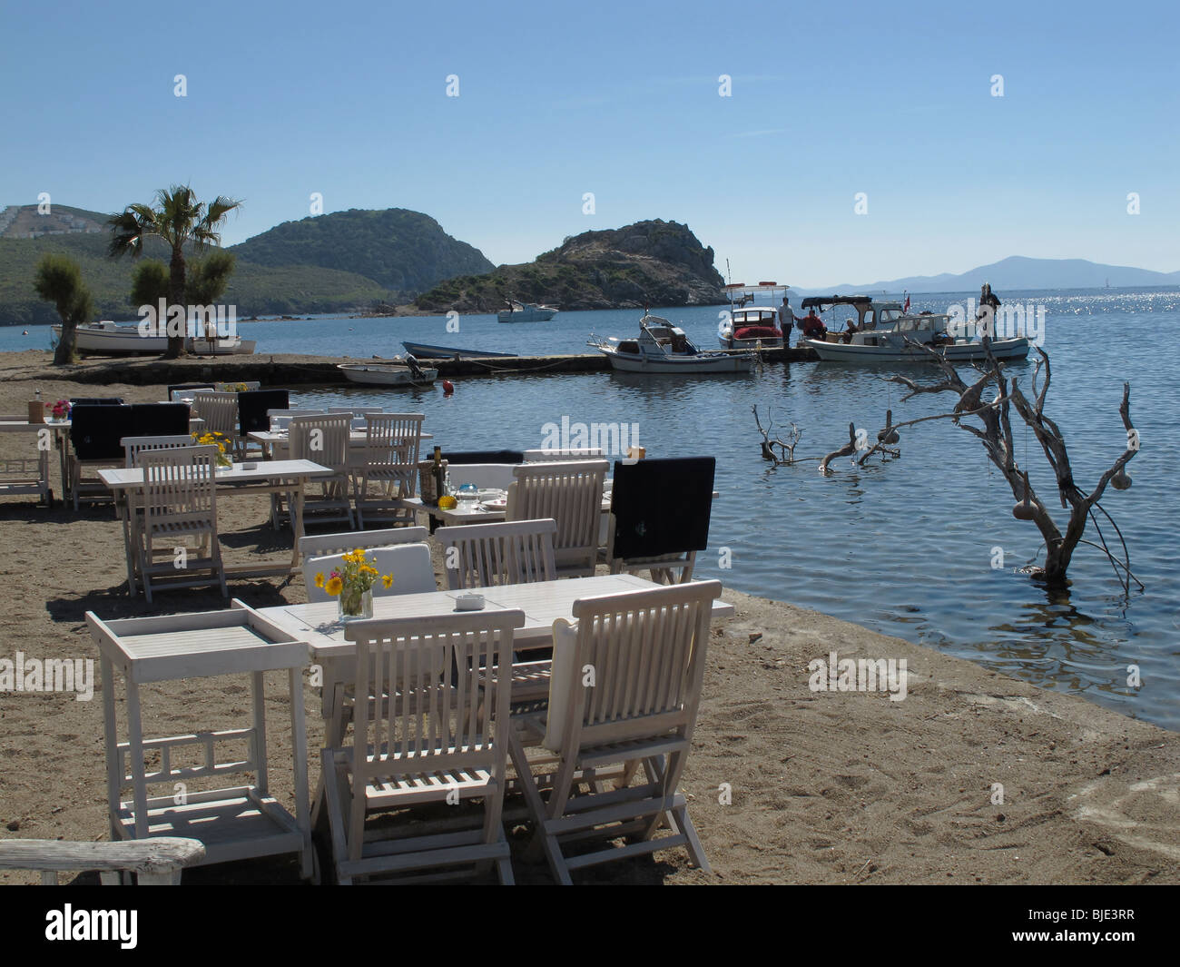 Gumusluk village au Bodrum, Turquie Banque D'Images