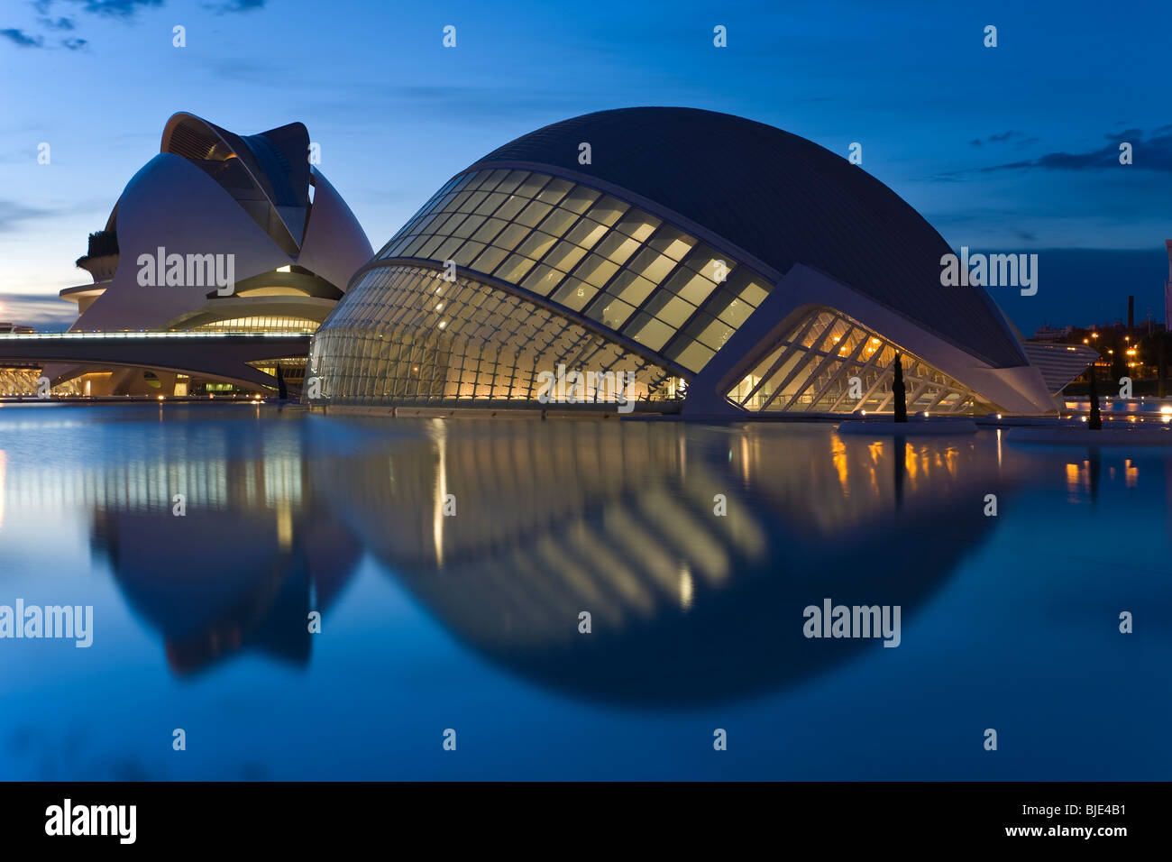 Espagne Valence Cité des Arts & Sciences Building Ciudad de las Artes y de las Ciencias science museum planetarium oceanographic p Banque D'Images