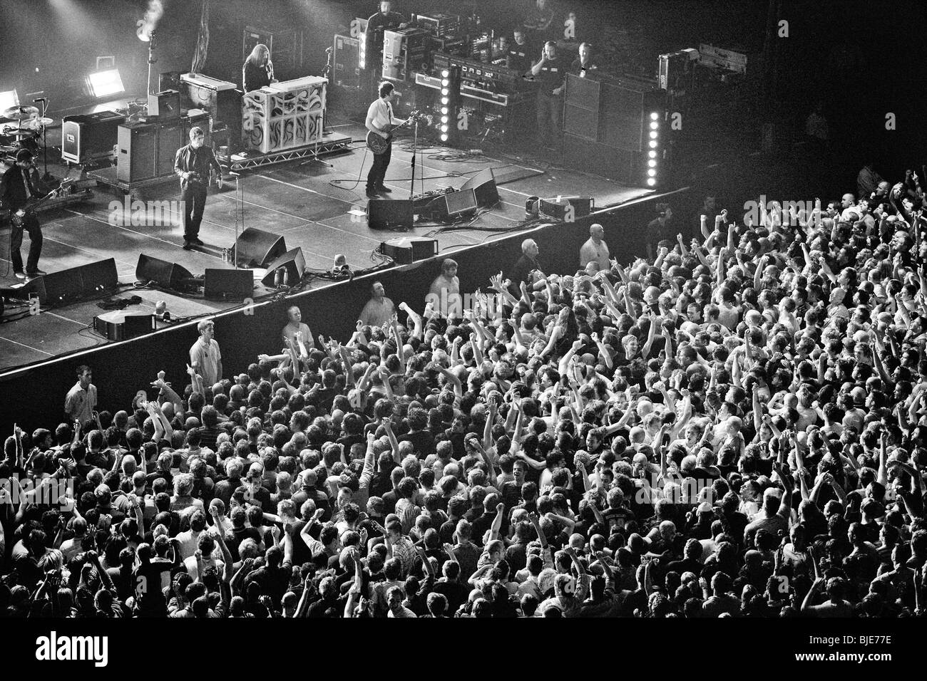 Oasis Gallagher brothers à la Sheffield Arena UK Banque D'Images