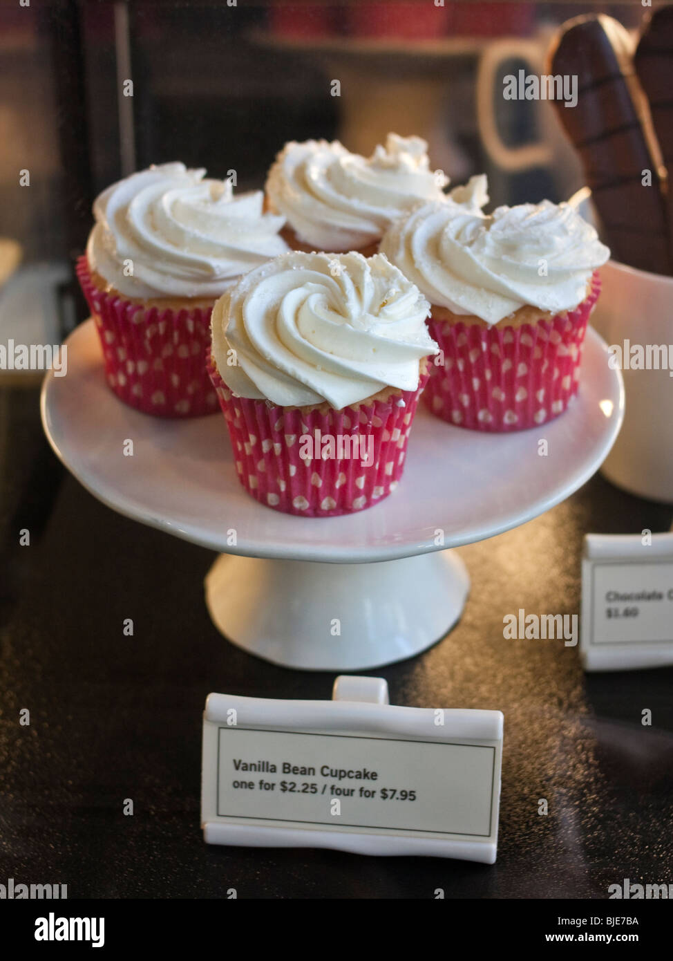 Cupcakes Vanille Starbucks, Toronto, Canada Banque D'Images