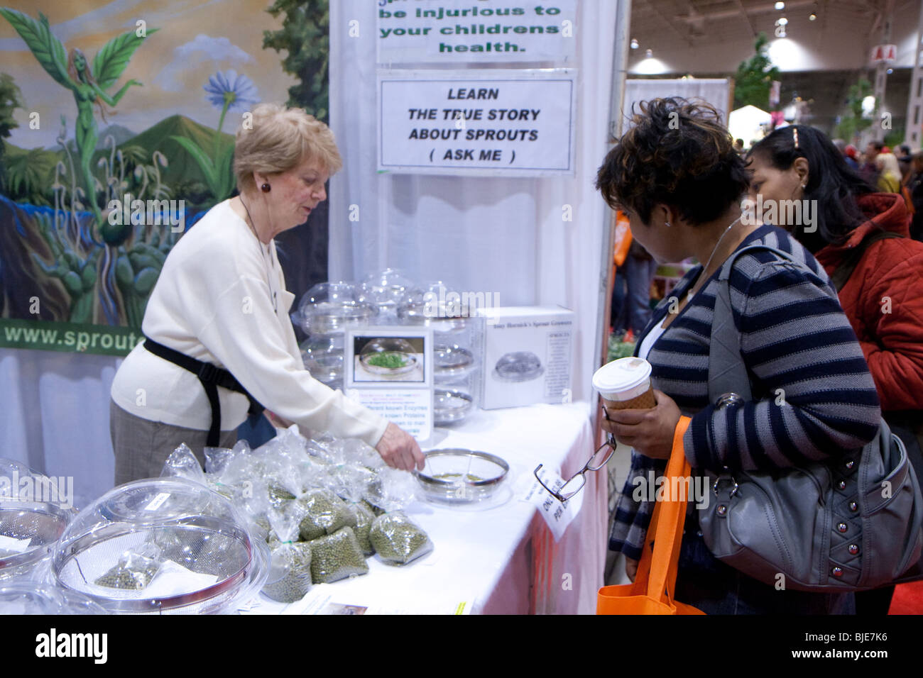 Canada blooms cas expliquer jardin fleuri vente shoppers shopper afficher Banque D'Images