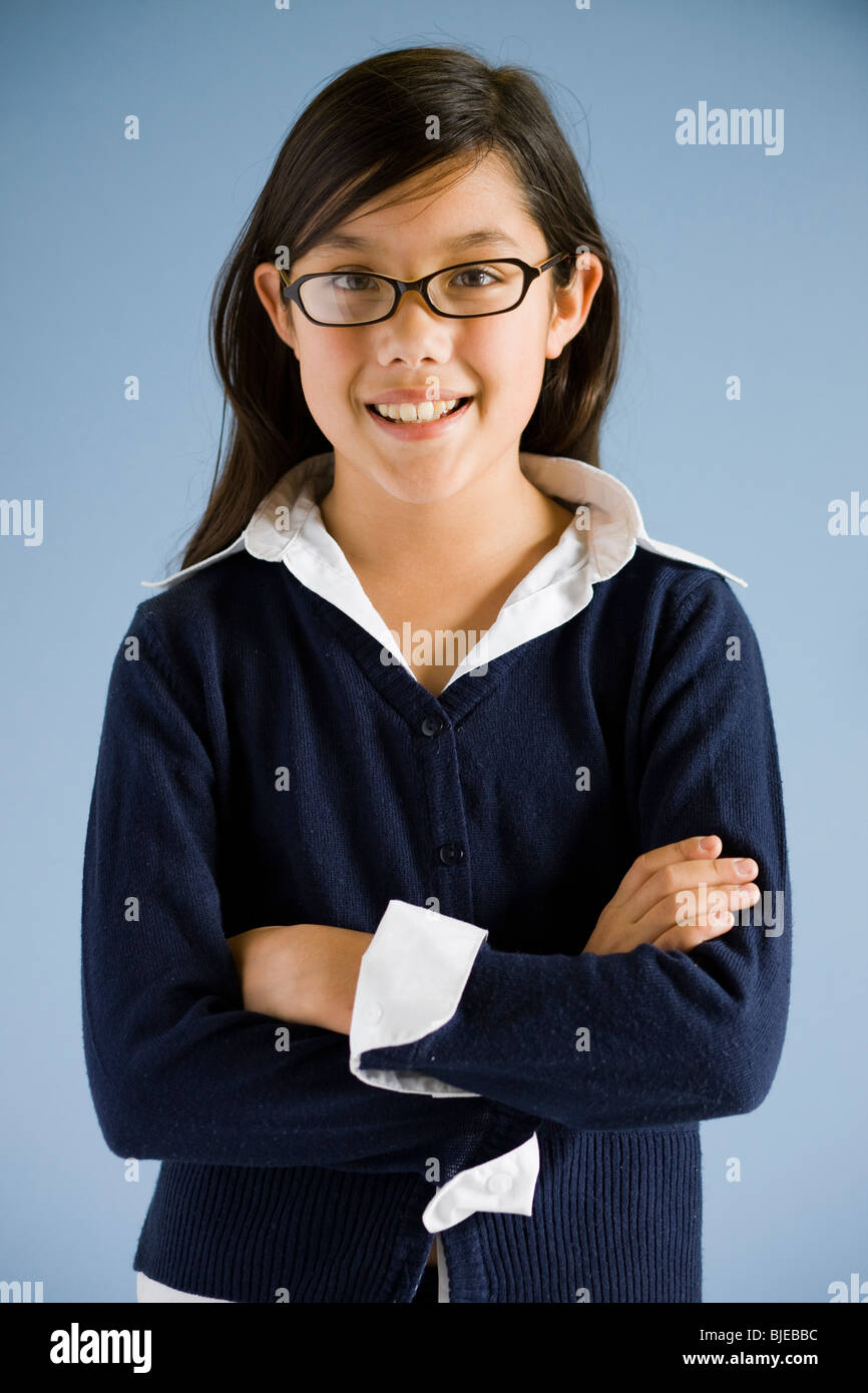 fille de l’école Banque D'Images