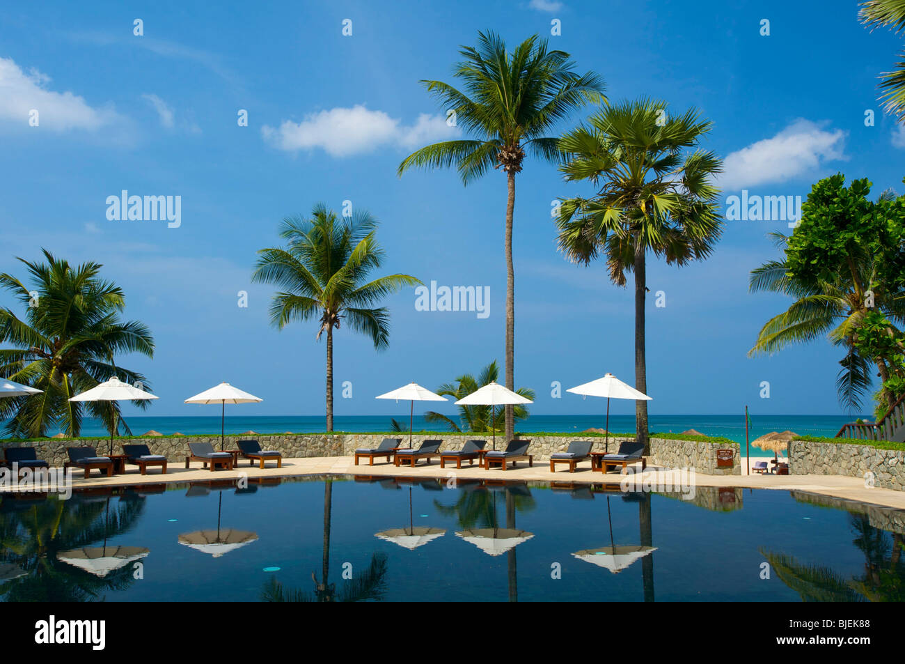 Chedi Resort, Pansea Beach, Phuket, Thailand Banque D'Images