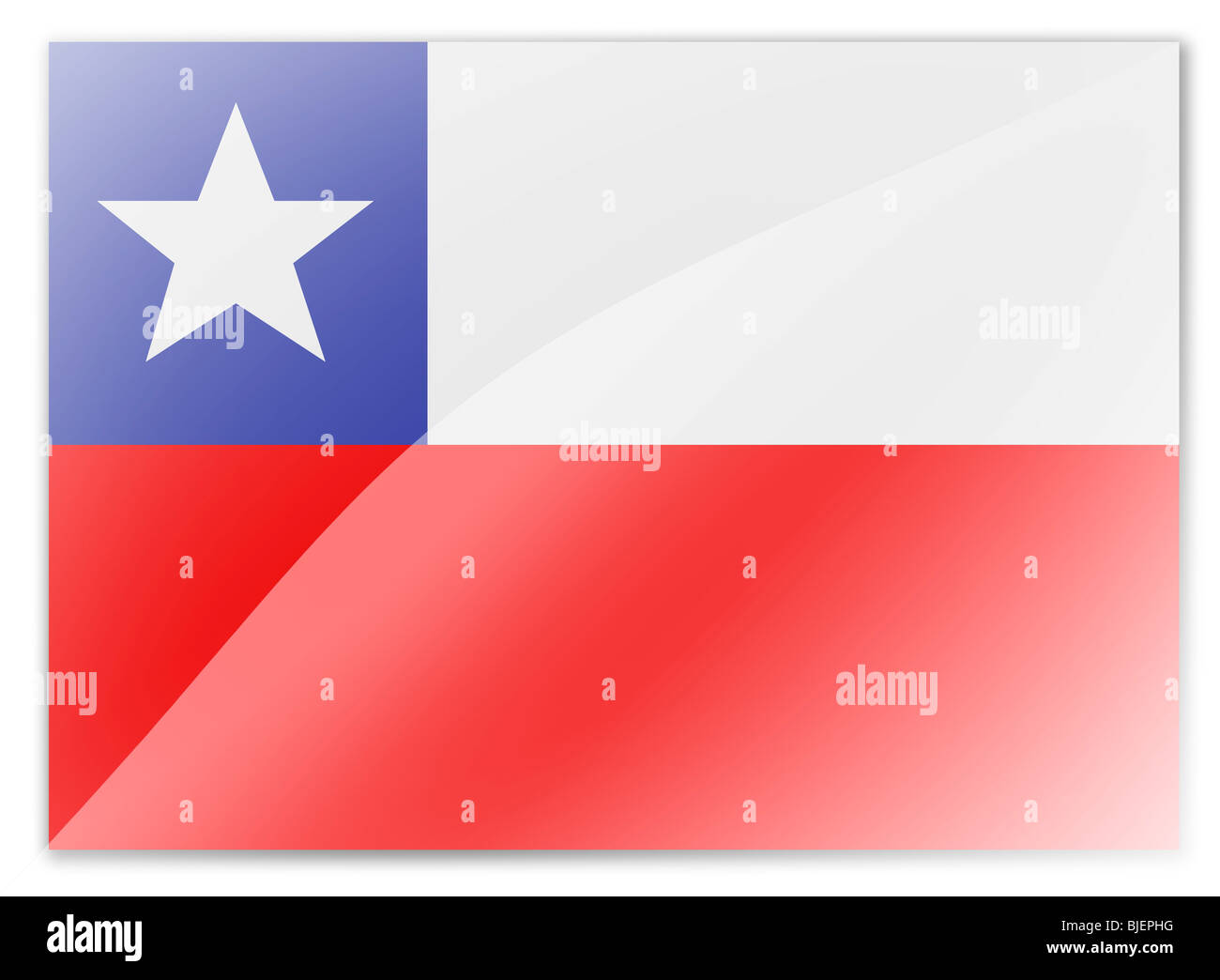 drapeau du Chili Banque D'Images