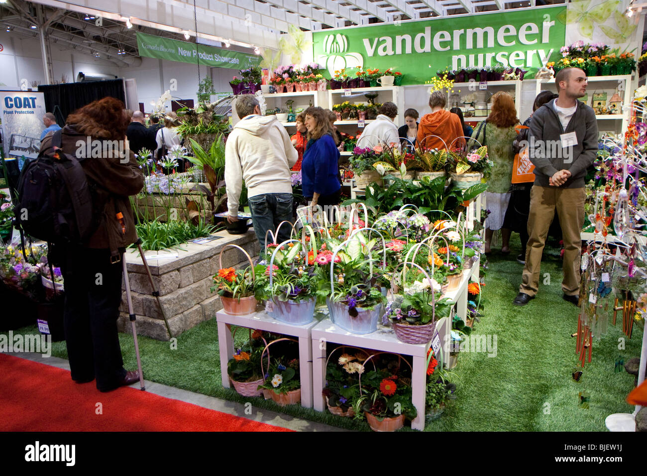 Canada événement stand bloom jardin de fleurs Plantes Plantes de pépinière tous les acheteurs Banque D'Images