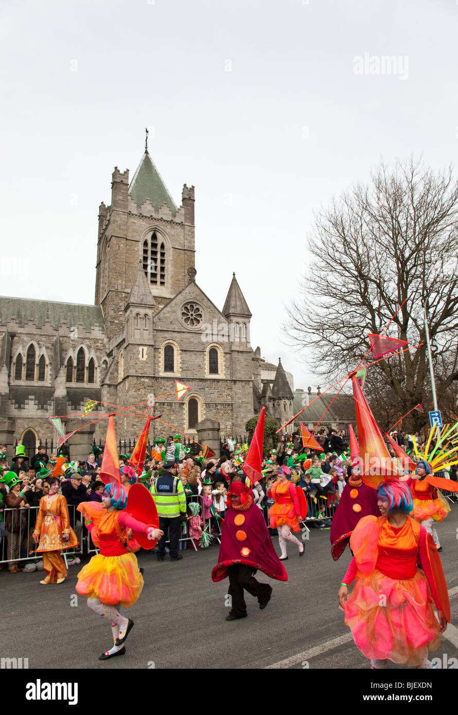 Saint Patrick's Day Parade. Dublin, Irlande. Banque D'Images