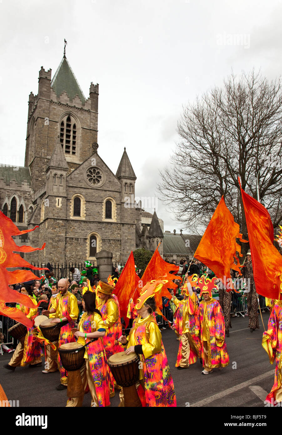 Saint Patrick's Day Parade. Dublin, Irlande. Banque D'Images