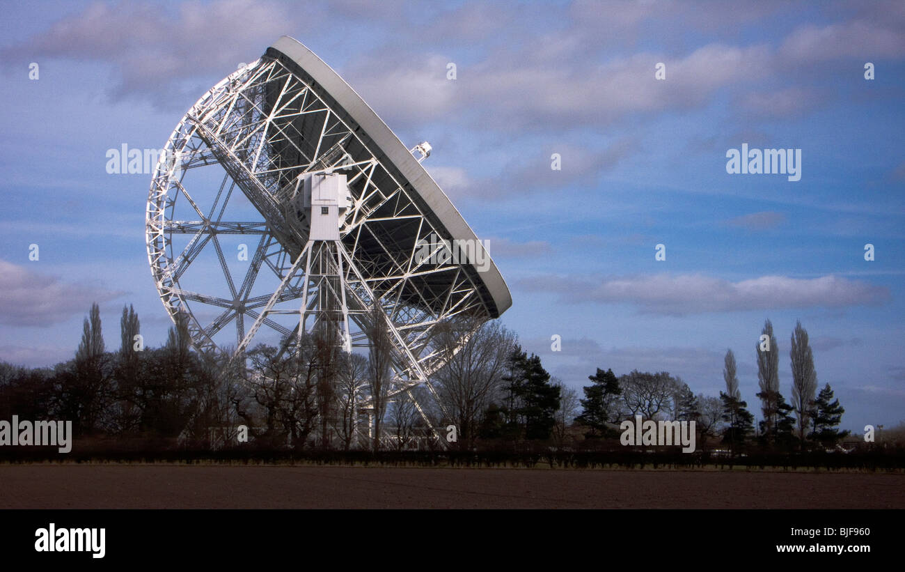 Le télescope Lovell de Jodrell Bank à Macclesfield UK Banque D'Images